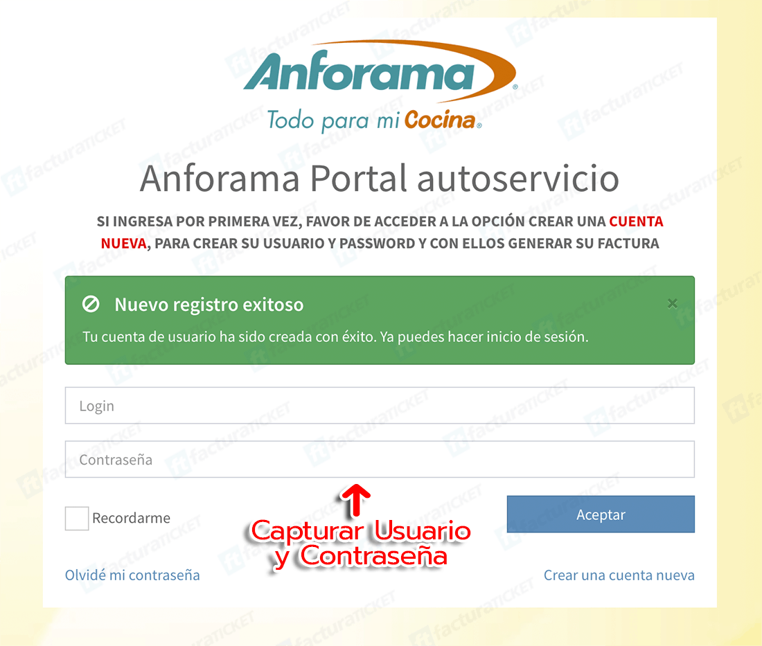 Anforama Paso 1 Registrar Cuenta Nueva