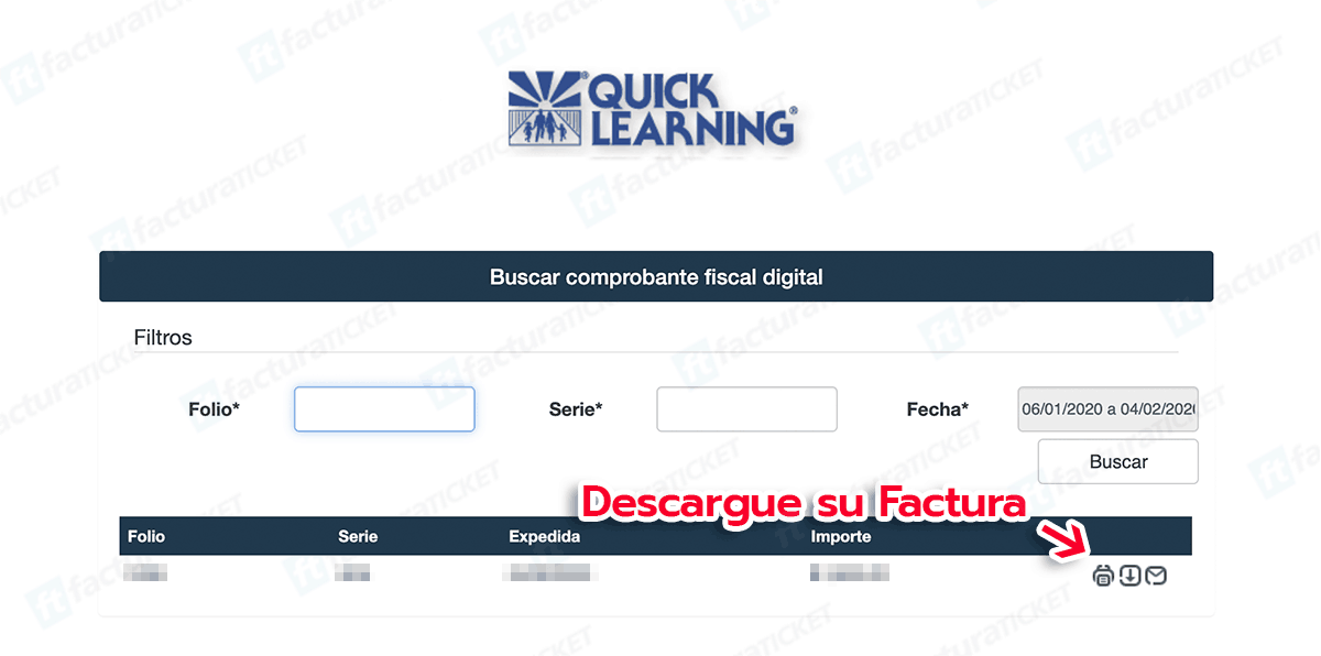 Quick Learning Paso 3  Descarga de factura