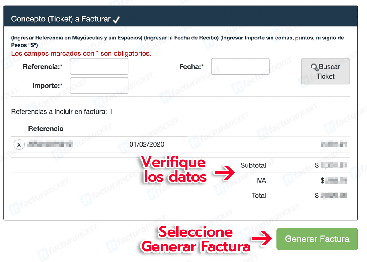 Quick Learning Paso 2  Captura información del ticket