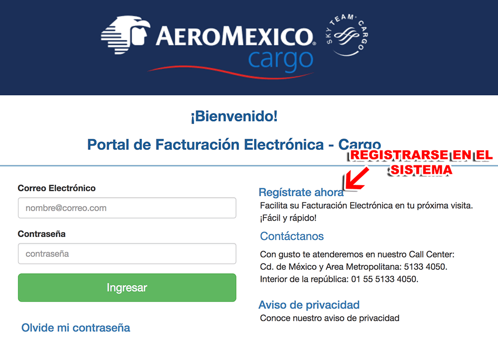 ≫ Facturación Electrónica Aeromexico Cargo Factura Tu Ticket